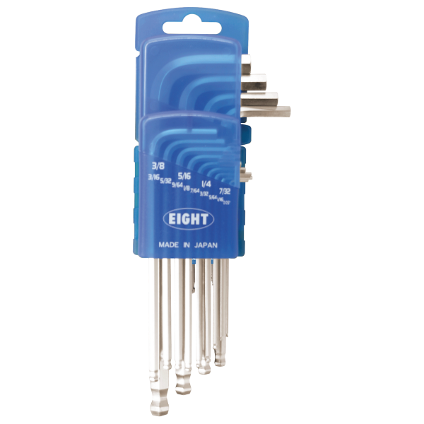 白金長型鑽石頭內六角板手組 / 日本EIGHT