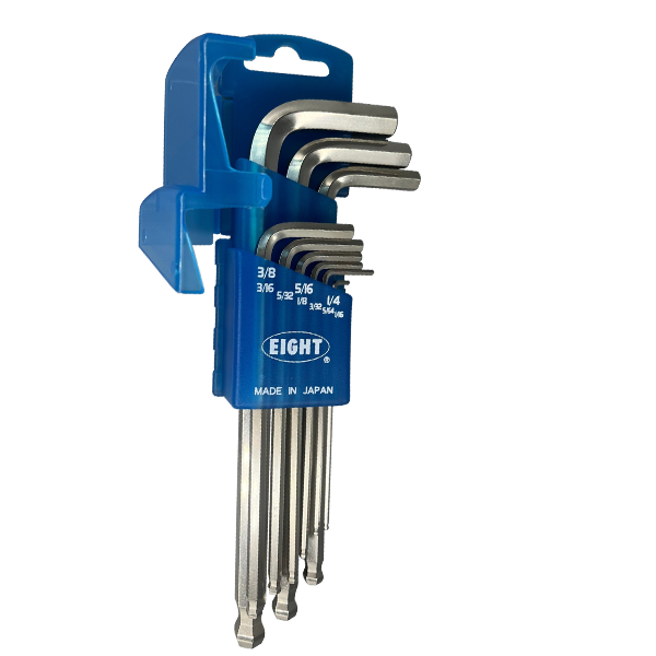 白金長型鑽石頭內六角板手組 / 日本EIGHT